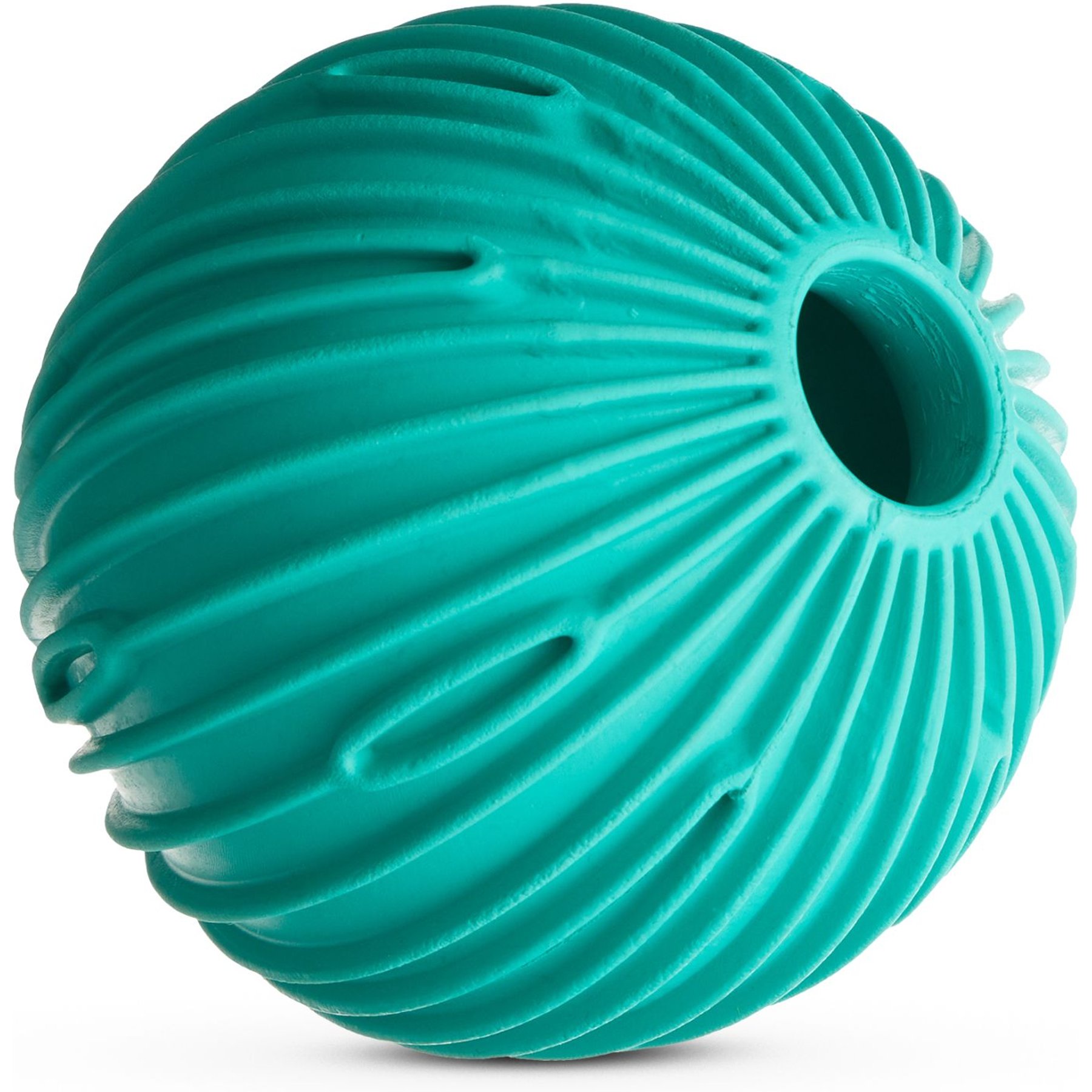 BARK Sea Foam Reef Ball Tough Treat Dispensing Dog Toy, Teal, Large