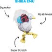 Show in main carousel: BARK Shiba Emu Rip & Reveal Squeaky Plush Dog Toy, Grey slide 2 of 8