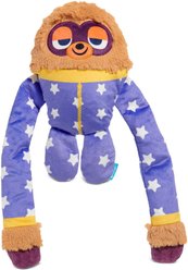 BARK Slow Jams Dan Crinkly Tube Squeaky Plush Dog Toy