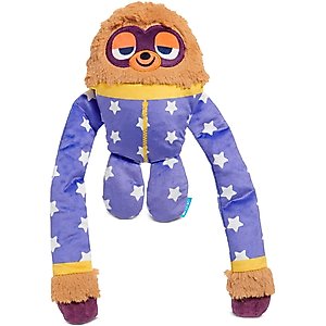 BARK Slow Jams Dan Crinkly Tube Squeaky Plush Dog Toy