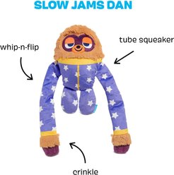 BARK Slow Jams Dan Crinkly Tube Squeaky Plush Dog Toy slide 2 of 8