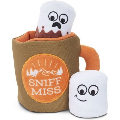 BARK BARK Sniff Miss Squeaky Plush Crinkle Dog Chew Toy