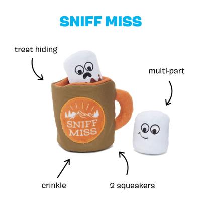 Show full view: BARK Sniff Miss Squeaky Plush Crinkle Dog Chew Toy slide 2 of 8