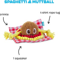 BARK Spaghetti & Muttball Rope Squeaky Plush Dog Chew Toy slide 2 of 7