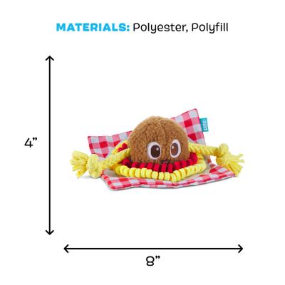 Show full view: BARK Spaghetti & Muttball Rope Squeaky Plush Dog Chew Toy slide 5 of 8