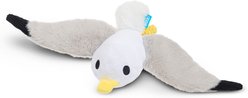 BARK Sully the Gully Thrasher Squeaky Plush Dog Tug Toy, Grey