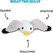 Show in main carousel: BARK Sully the Gully Thrasher Squeaky Plush Dog Tug Toy, Grey slide 2 of 8