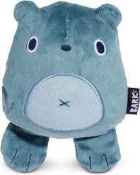BARK Super Chewer Bear Hugger 2-in-1 Plush Exterior with Hard Core Tough Dog Chew Toy, Grey