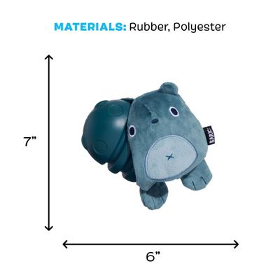 Show full view: BARK Super Chewer Bear Hugger 2-in-1 Plush Exterior with Hard Core Tough Dog Chew Toy, Grey slide 6 of 9