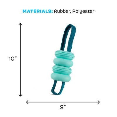 Show full view: BARK Super Chewer Buoy Tug Floating Tough Dog Tug Toy, Teal slide 5 of 8