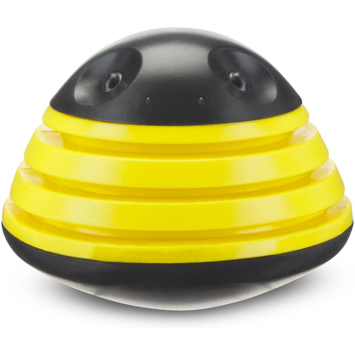 BARK Super Chewer Busy Bee Treat Spreading Tough Squeaky Dog Chew Toy, Black