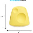 Show in main carousel: BARK Super Chewer Cheese for Aggressive Chewers Squeaky Treat Dispensing Dog Toy, Yellow, Medium slide 5 of 8