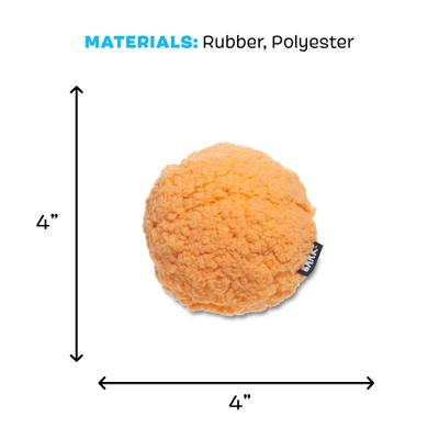 Show full view: BARK Super Chewer Cheeze Brawl 2-in-1 Plush Exterior with Hard Core Tough Squeaky Dog Chew Toy slide 4 of 7