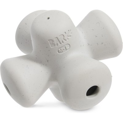 BARK BARK Super Chewer Chomping Jacks Tough Squeaky Treat Dispensing Dog Toy, White, Medium/Large