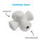 Show in main carousel: BARK Super Chewer Chomping Jacks Tough Squeaky Treat Dispensing Dog Toy, White, Medium/Large slide 2 of 8