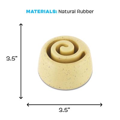 Show full view: BARK Super Chewer Cinamutt Roll Tough Treat Dispensing Dog Chew Toy, Brown slide 5 of 7