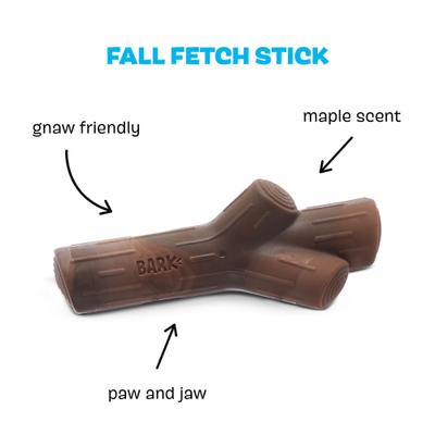 Show full view: BARK Super Chewer Fall Fetch Stick Tough Dog Chew Toy, Brown slide 3 of 9