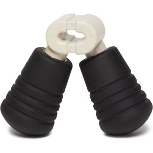 BARK Super Chewer Paw Hand Gripper Rubber for Aggressive Chewers Squeaky Dog Chew Toy, Gray, Small/Medium