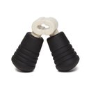 BARK Super Chewer Paw Hand Gripper Rubber for Aggressive Chewers Squeaky Dog Chew Toy, Gray, Small/Medium