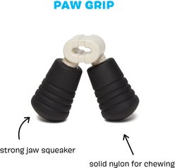 BARK Super Chewer Paw Hand Gripper Rubber for Aggressive Chewers Squeaky Dog Chew Toy, Gray, Small/Medium slide 2 of 7