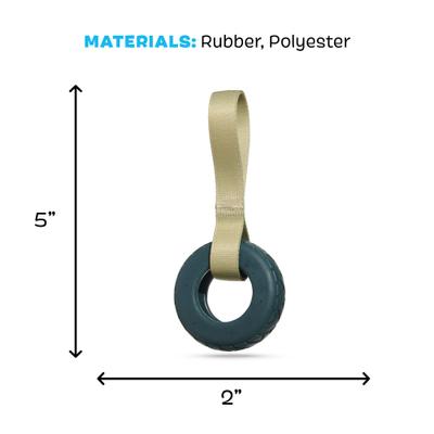 Show full view: BARK Super Chewer Ruff Tuff Tire Swing for Aggressive Chewers Squeaky Dog Chew Toy, Medium/Large slide 5 of 8