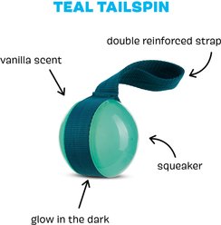 BARK Super Chewer Tailspin Tough Dog Chew Toy, Teal slide 2 of 7