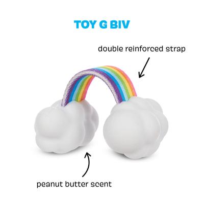 Show full view: BARK Super Chewer TOY G BIV Tough Dog Tug Toy slide 2 of 8