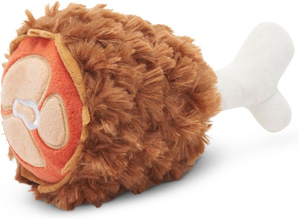 Show full view: BARK Tavern Turkey Leg Squeaky Plush Dog Toy, Brown slide 1 of 8