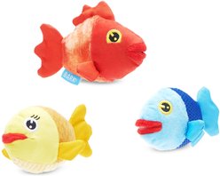 BARK The Groupers 3-in-1 Squeaky Plush Dog Toy
