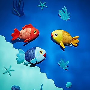 BARK The Groupers 3-in-1 Squeaky Plush Dog Toy