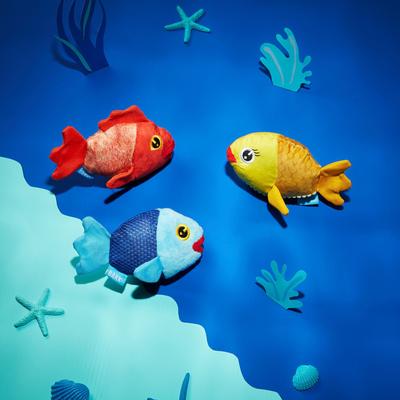 Show full view: BARK The Groupers 3-in-1 Squeaky Plush Dog Toy slide 5 of 9