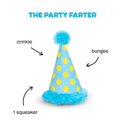 Show full view: BARK The Party Farter Wearable Squeaky Dog Chew Toy slide 2 of 8