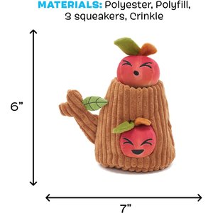 BARK Them Apples 3-in-1 Squeaky Plush Dog Toy