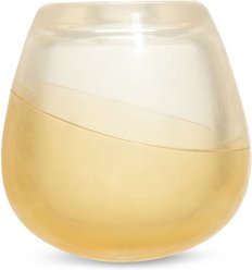 BARK Tipsy Toast Glass Tough Treat Dispensing Dog Chew Toy, Brown, Large