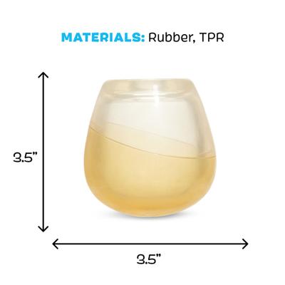 Show full view: BARK Tipsy Toast Glass Tough Treat Dispensing Dog Chew Toy, Brown, Large slide 6 of 10