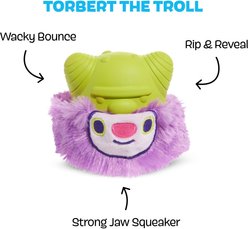 BARK Torbert the Troll Tough Dog Chew Toy, Purple, Large slide 2 of 7