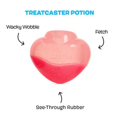 Show full view: BARK Treat Caster Potion Tough Treat Dispensing Dog Chew Toy, Red Large slide 2 of 9