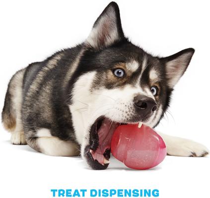Show full view: BARK Treat Caster Potion Tough Treat Dispensing Dog Chew Toy, Red Large slide 4 of 9