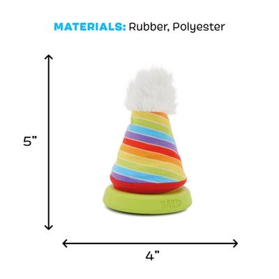 Show full view: BARK Treat Yourself Party Hat Rip & Reveal Tough Treat Dispensing Dog Toy slide 5 of 8