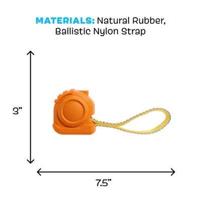 Show full view: BARK Tug Measure Tough Dog Tug Toy, Orange, Large slide 6 of 10