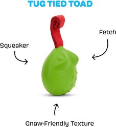 BARK Tug Tied Toad & Fetch Tough Dog Tug Toy, Green, Large slide 2 of 7