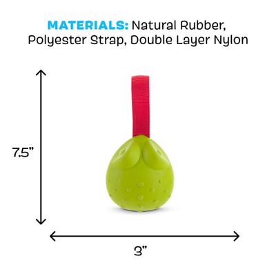 Show full view: BARK Tug Tied Toad & Fetch Tough Dog Tug Toy, Green, Large slide 5 of 8