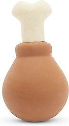 BARK Turkey Drum Stick Dog Chew Toy, Brown, Small