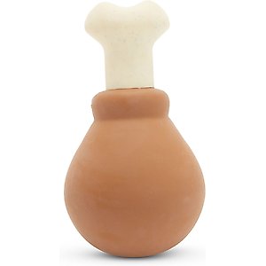 BARK Turkey Drum Stick Dog Chew Toy, Brown, Small