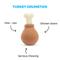 Show in main carousel: BARK Turkey Drum Stick Dog Chew Toy, Brown, Small slide 2 of 9