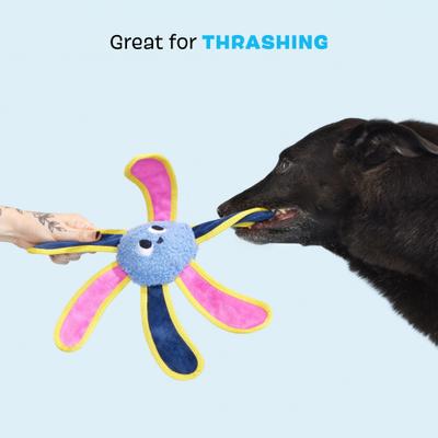 Show full view: BARK Twirdle Interactive Squeaky Plush Dog Toy slide 4 of 9