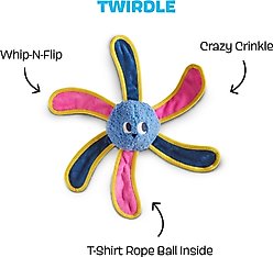 BARK Twirdle Interactive Squeaky Plush Dog Toy slide 2 of 8