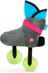 BARK Way Rad Rollerblade Squeaky Tennis Ball Plush Dog Toy, X-Small/Small