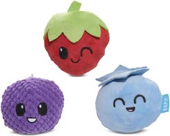 BARK Wild Berry Bunch 3-in-1 Plush Dog Toy