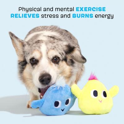 Show full view: BARK Wobble & Wubble Multi-Part Squeaky Plush Dog Toy, X-Small slide 3 of 9